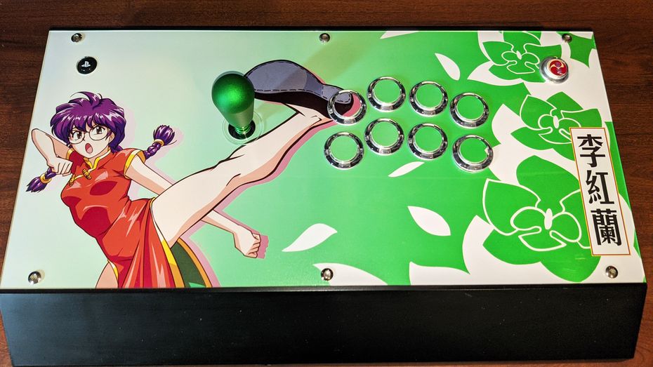 Hori Fighting Edge with custom Kohran artwork.